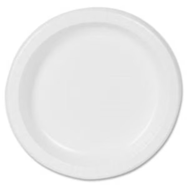 Dixie Foods DXEDBP06W Basic Paper Plates; 100 Per Pack, Dixie Foods, Mfr#: DXEDBP06W
